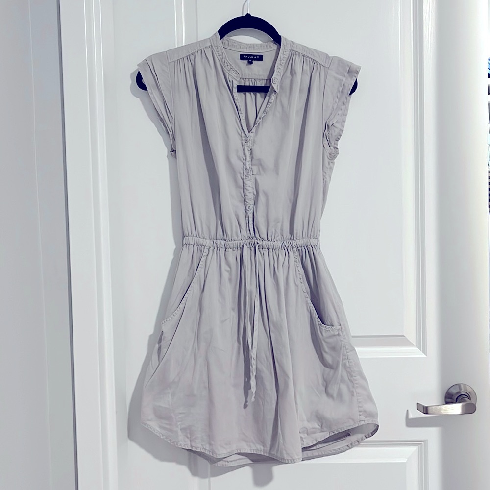 Aritzia Talula Drawstring Button Down Summer Dres… - image 1